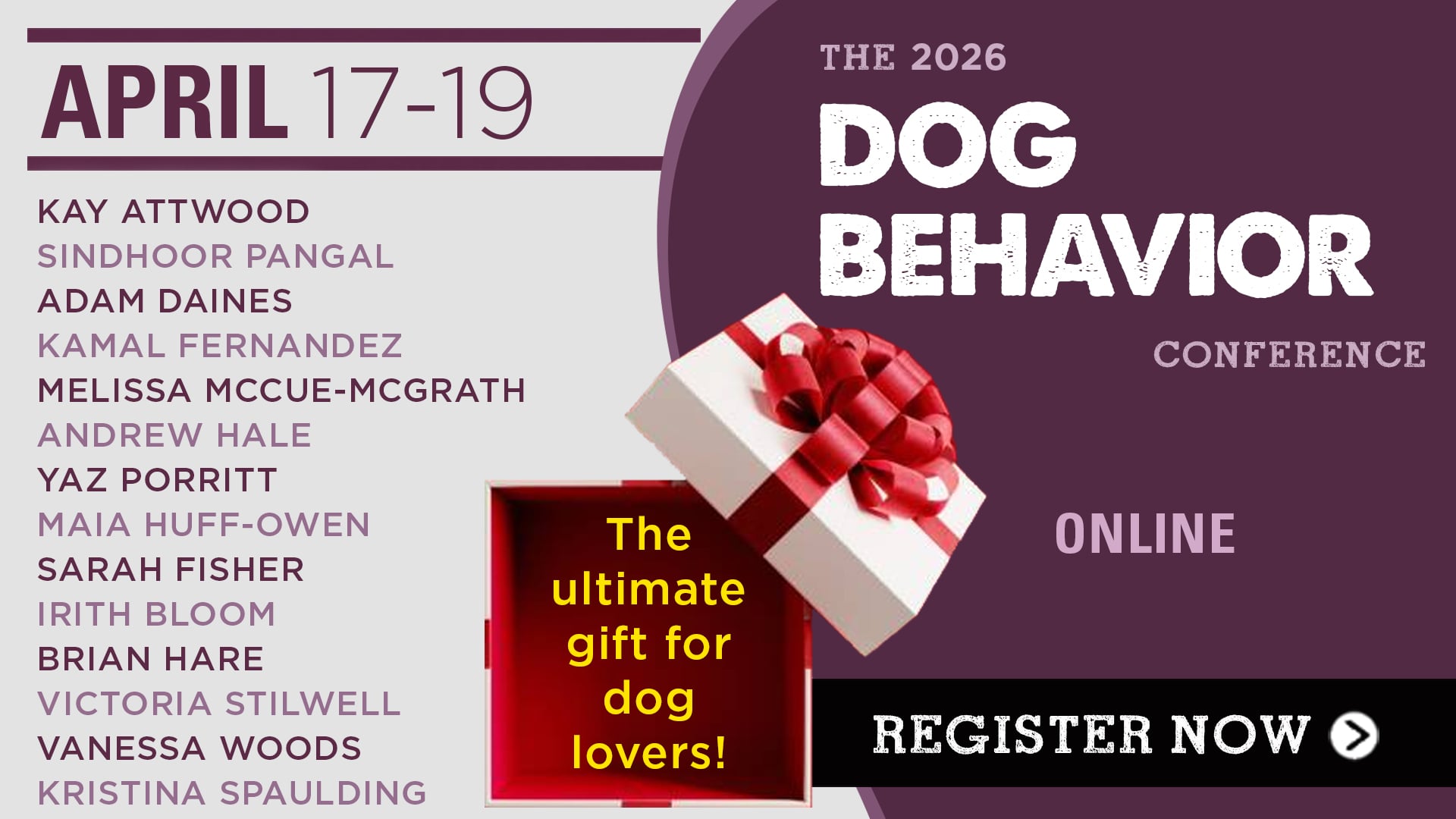 2026 Dog Behavior Conference - The ultimate gift for dog lovers