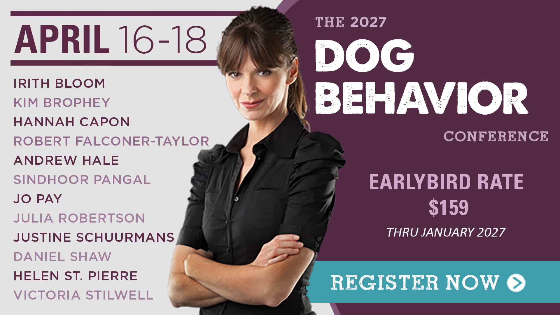Register now for earlybird access to the 2027 DBC