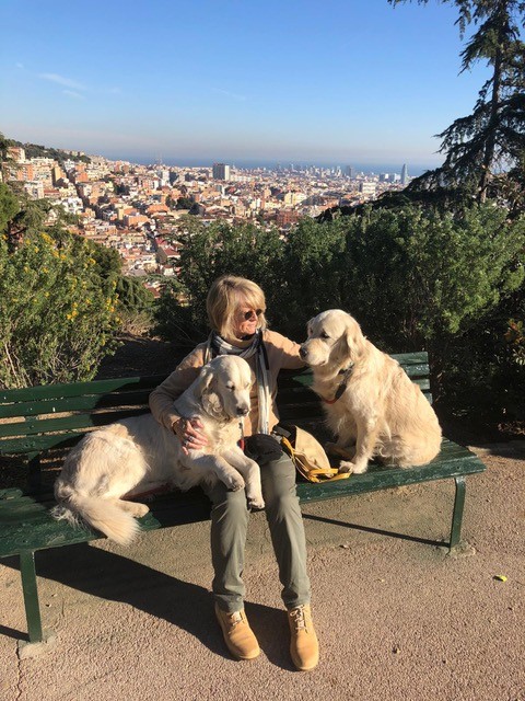 Andrea Quattrucci with black lab